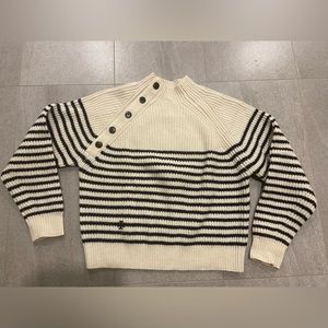 Tory Burch mock neck wool sweater, EUC, Sz XS